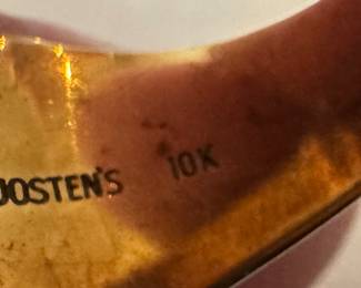 10K Gold & Red Stone Cherry Hill East 1979 Class Ring