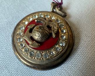 12K Gold Filled US Marines Pendant