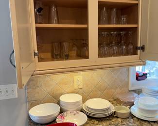 Glasses, Bowls & Plates