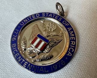 Sterling Silver USA Bicentennial Charm