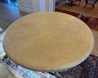 Iron Base with Laminate Top Entrance Table (46"D x 33"H)