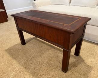 Antique Mahogany Trunk Table (37"W x 17"D x 21"H)