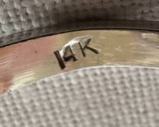 14K White Gold Ring