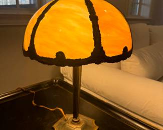 Antique Bradley & Hubbard Slag Lamp