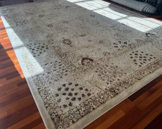 Mystique Antique Beige Machine Made Rug (108"W x 152"L)
