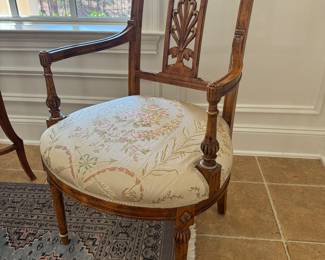 French Upholstered Armchairs (2 Available)