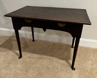Antique 2 Drawer Desk (39"W x 21"D x 27"H)