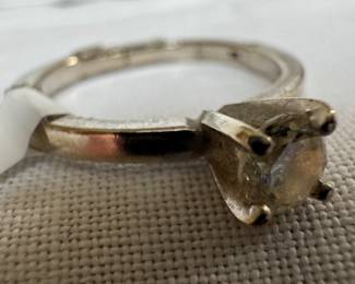 14K Gold & Diamond Adjustable Ring