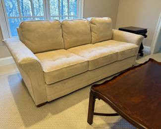 Lay-Z-Boy Microsuede 3 Cushioned Sofa (39"D x 90"W x 32" Back Height)