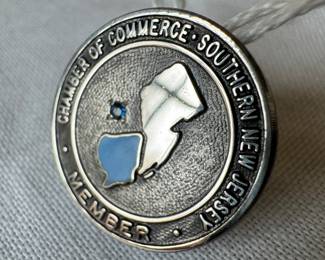 Sterling Silver Chamber of Commerce Southern New Jersey Member Pin