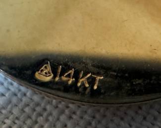 14K Gold w/ Diamond Pin