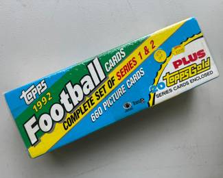Topps 1992 Football Cards Complete Set of Series 1 & 2 (Factory Sealed / Never Opened)