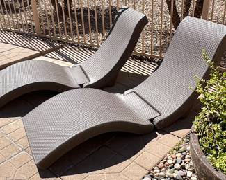 Poolside Chaise Lounge pair