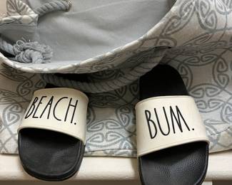 Beach Bum Sandals, Beach Bag