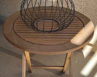 End Table, Battery Lamp