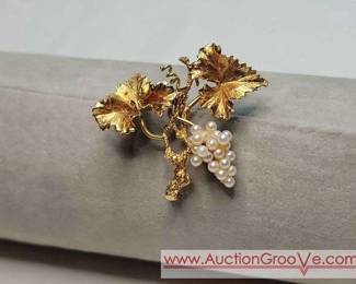 1 18K Gold Brooch