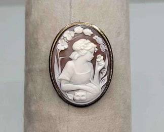 3 Antique cameo brooch