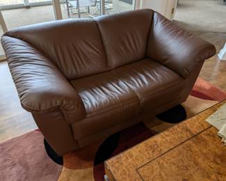 Leather Loveseat 
