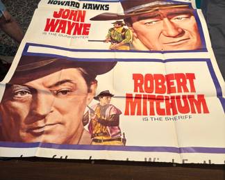 El Dorado 1966 movie poster with John Wayne and Robert Mitchum