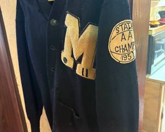 Marietta High School ladies 1951 basketball state champs lettermen’s sweater 