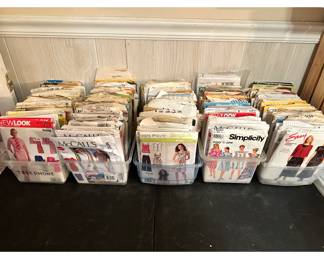 Vintage patterns, dress mannequin, creative, memory, scrapbook supplies, tons of crafting items