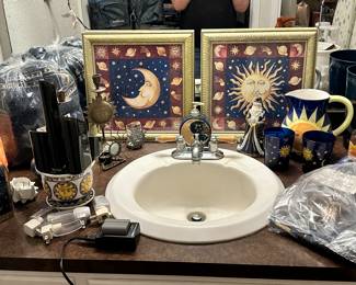 Sun and moon decor