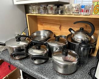Revere ware pots and pans