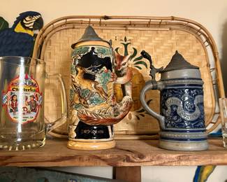 Steins and other bar ware