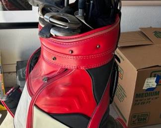 Wilson Leather Golf Bag Callaway, Hawkeye Etc. Club
