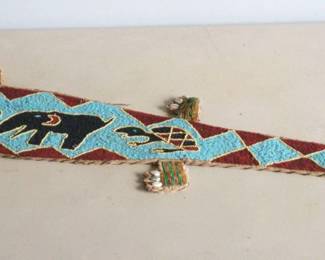Beaded Tribal Art Alligator