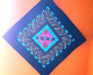 Hand Quilted Wall Art On Felt Backing