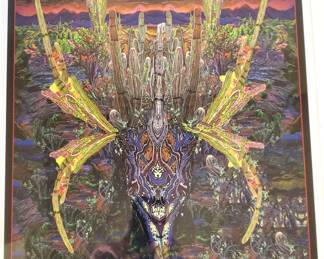 Interesting Colorful Cactus Digital Print