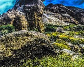 Teal Blue Mountains Dessert