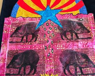 Javalina Fabric Art