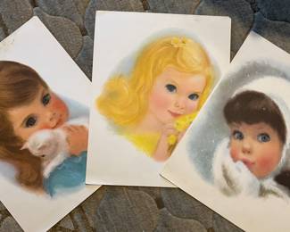 Set of Three 1950s Northern Girl prints