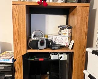 assorted office supplies and electronics