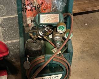 Prest-o-lite torch set 