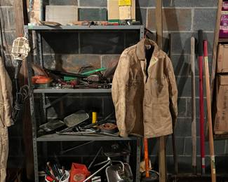 Assorted tools - vintage carhart jacket 
