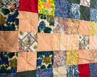 square patchwork quilt
