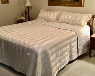 King size bed by Drexel king  Serta mattress