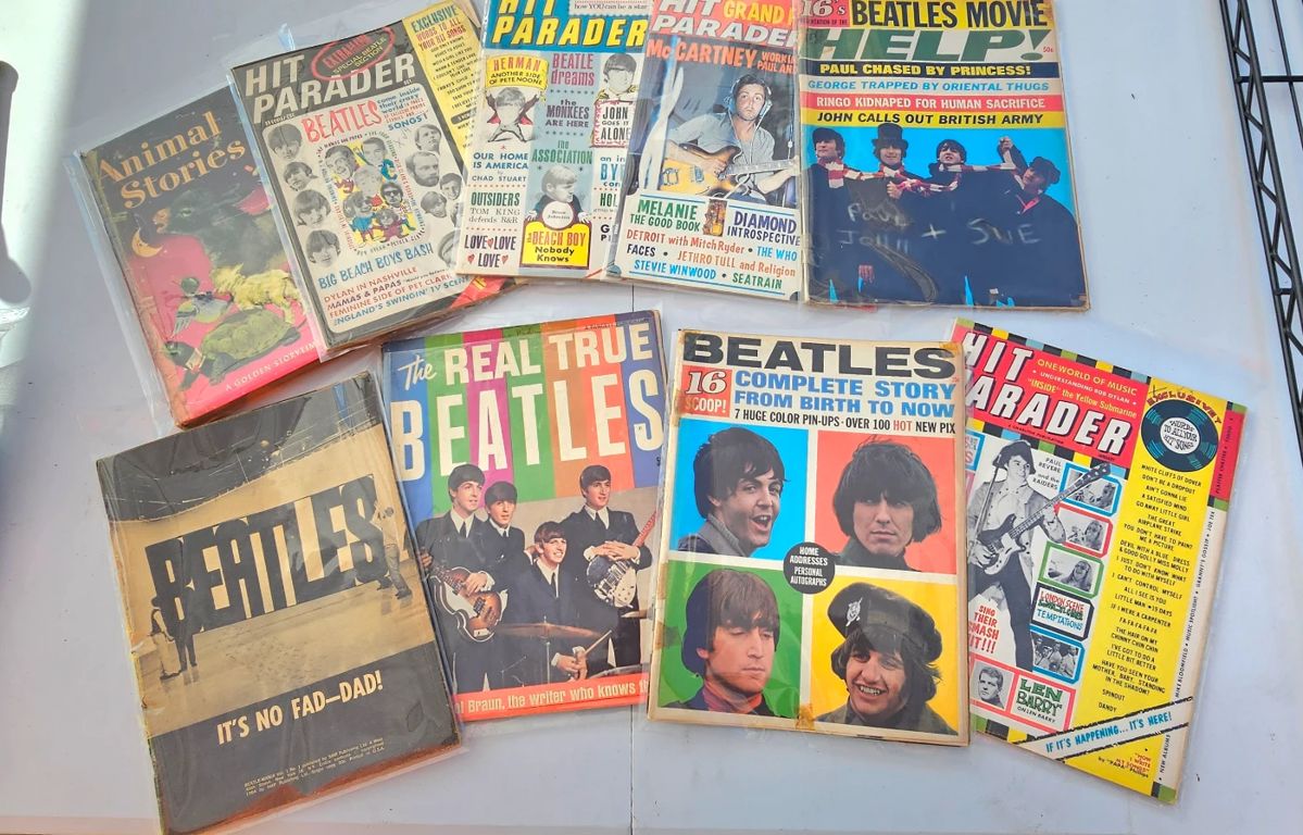 Beatles magazines.