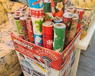 Vintage Christmas wrapping paper.