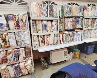 Lots of quilts.  All types of patterns.