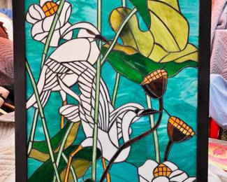 Beautiful stained-glass decor.