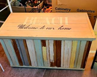 Beach cedar chest.