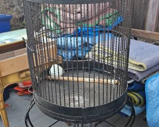 Large bird cage.