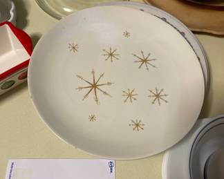 Vintage Star Glow Sunburst Plate
