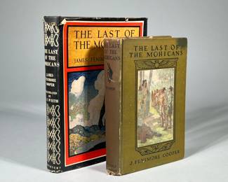 (2pc) LAST OF THE MOHICANS / J. FENIMORE COOPER | Including an edition New York Holt & Company with illustrations by E. Boyd Smith c. 1910, plus an edition Charles Scribners & Sons 1949 will illustrations by N.C. Wyeth.