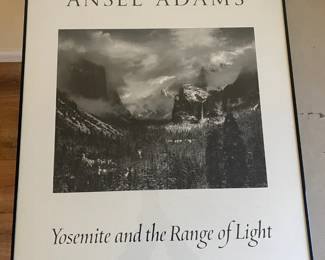 Framed and signed by Ansel Adams.