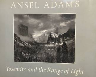 Hard cover book "Yosemite and the Range of Light". Signed by Ansel Adams.